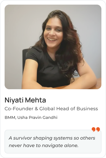 Niyati Mehta — Co-Founder & Global Head of Business